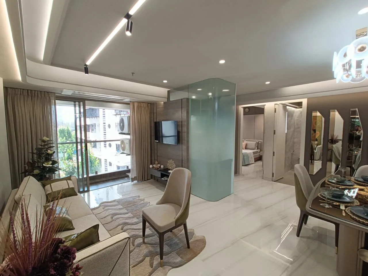 Anjani Shikhar show flat living room
